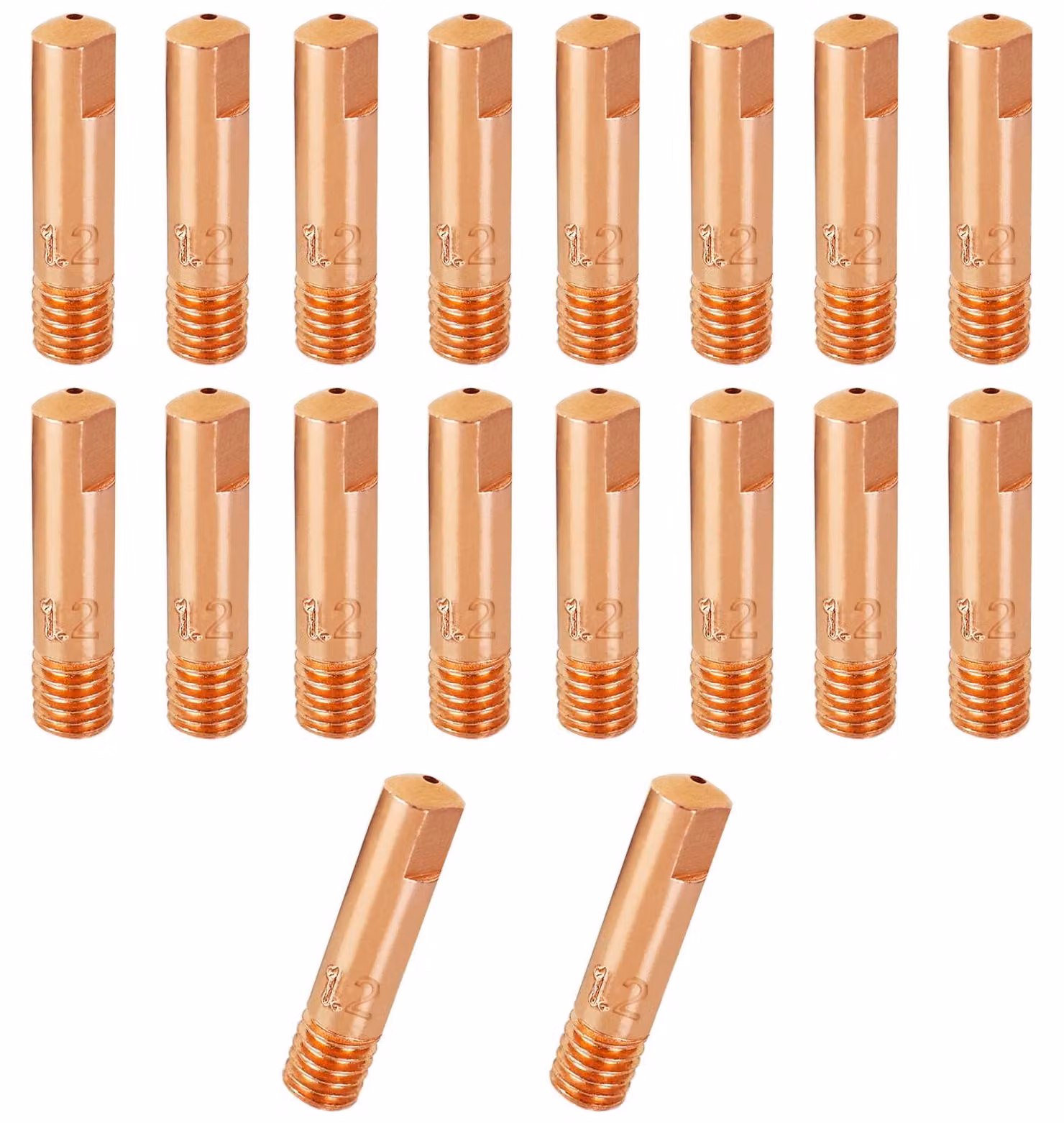 Contatti in rame, 20 pezzi, da 1,2 mm per saldatrice MIG/MAG