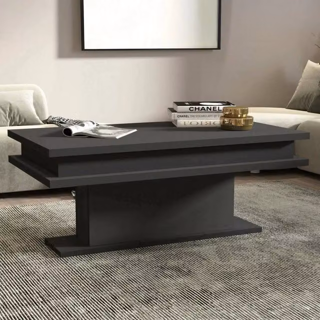 Tavolino da salotto Iside DMORA colore Antracite L: 100 cm, P: 55 cm, H: 42 cm – 1