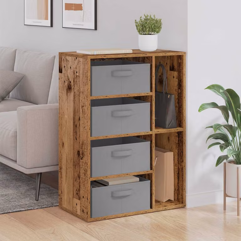 Credenza vidaXL in legno color marrone stile minimalista L/P/H: 60 x 33,5 x 84 cm