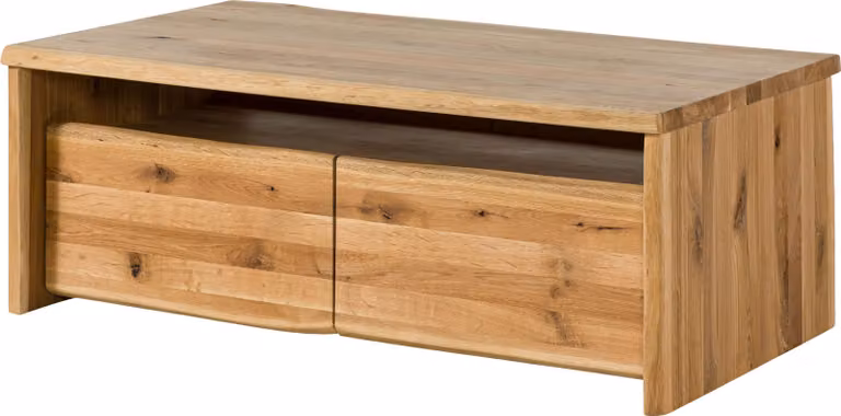 MASSIVMOEBEL24 | Tavolino da salotto in legno di quercia selvatica 120x45x70 oliato naturale PURE OAK #118