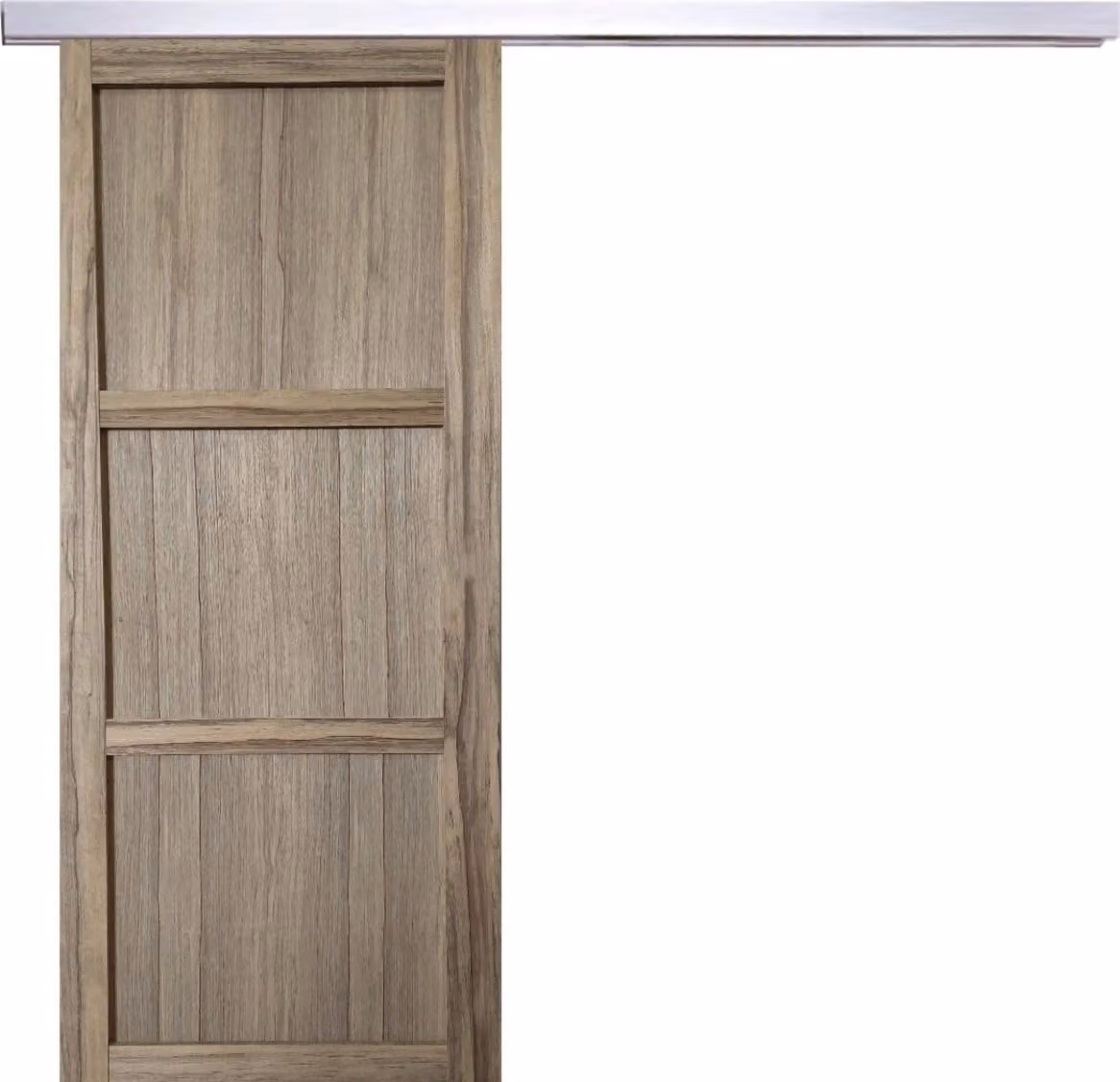 Porta scorrevole Frake a 3 ante H204 x L73 cm, binario in alluminio Gd Menusierie