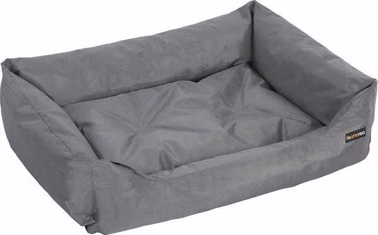 Famanu Cuccia per cani XL - Antiscivolo, facile da pulire, grigia - 100 x 70 x 28 cm