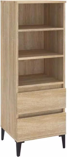 Credenza cassettiera armadio mobile portaoggetti organizzador cucina soggiorno salotto alto sonoma 40 x 36 x 110 cm legno ingegnerizzato beige 02_0034055