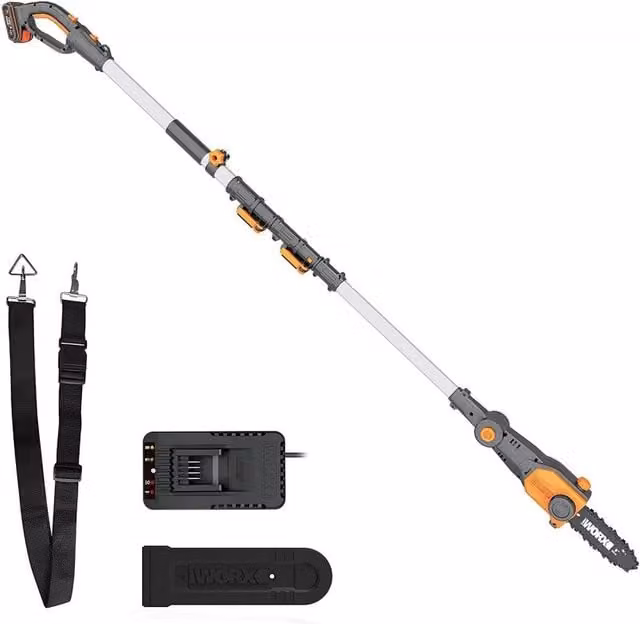 Potatore con Pertica a Batteria WG349E 20V Barra 20 cm con Batteria 2Ah per Potatura in Altezza - WORX