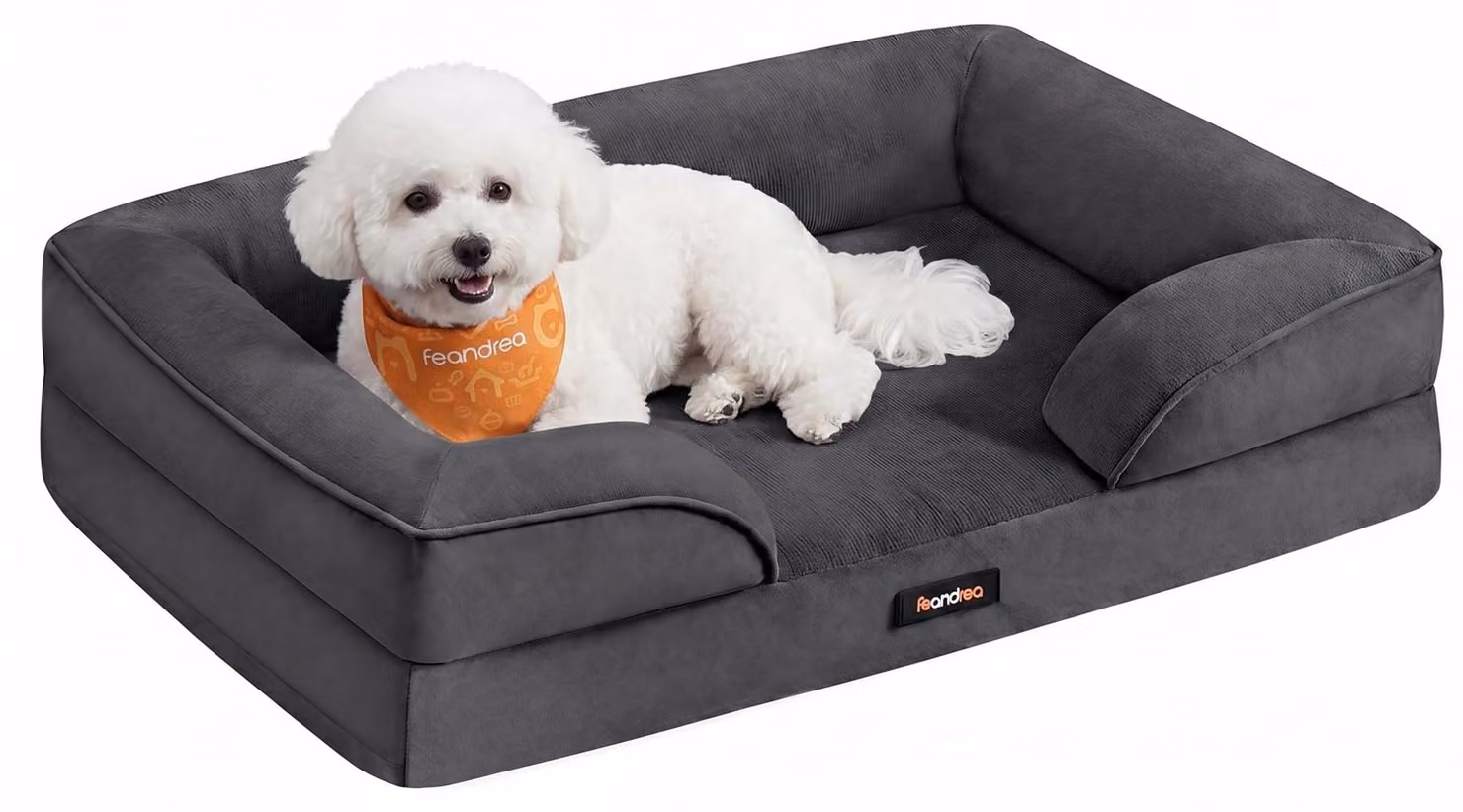 Cuccia ortopedica per cani Feandrea, cuscino per cani, 76 x 51 x 16 cm