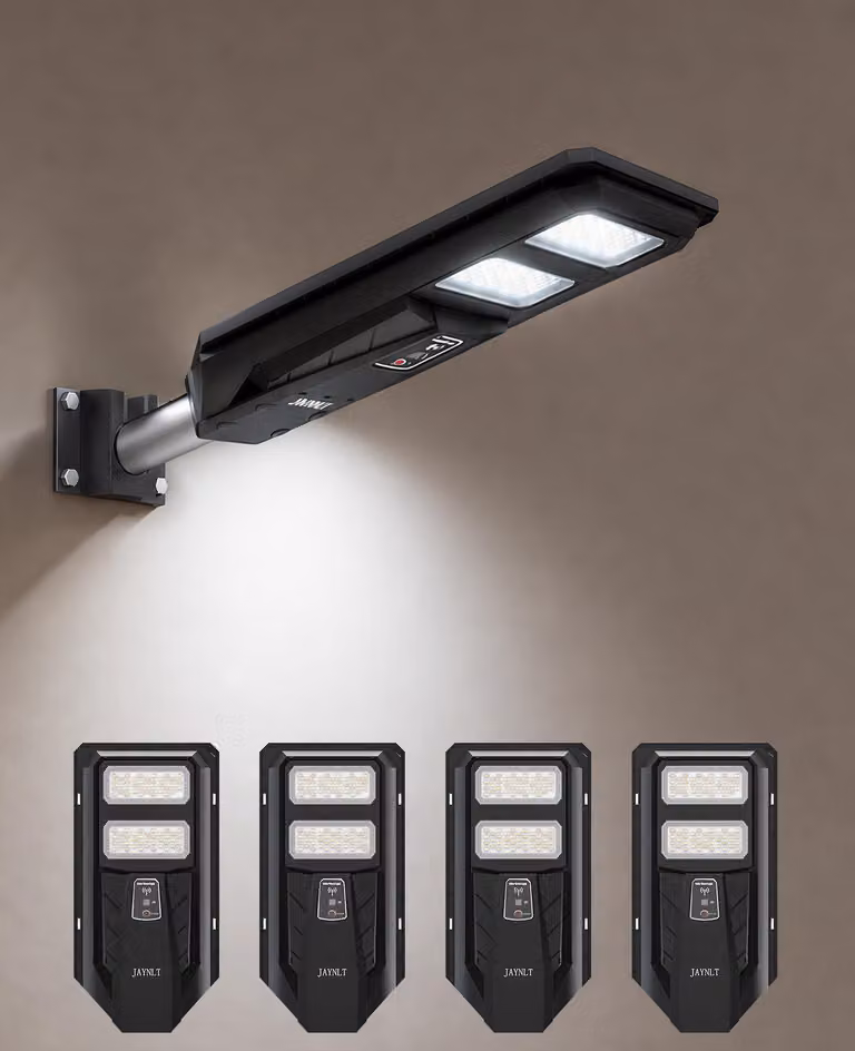 Lampade solari da esterno, impermeabili, confezione da 4, dimensioni 44x34x6,35 cm