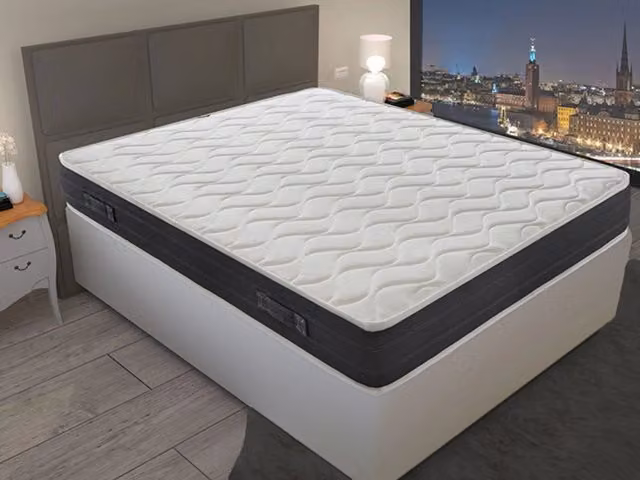 Materasso Piazza e Mezza MaterassieDoghe in Memory Foam Bianco, L/P/H: 140 x 190 x 20 cm