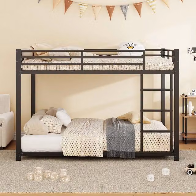 Letto a castello ¨C Minimal ¨C Nero metallo 140x200cm