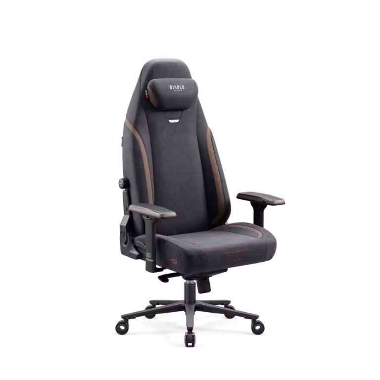 Sedia da gioco Diablo X-Eye 2.0 | sedia da ufficio | braccioli 4D | cuscino poggiatesta magnetico | portata fino a 140 kg