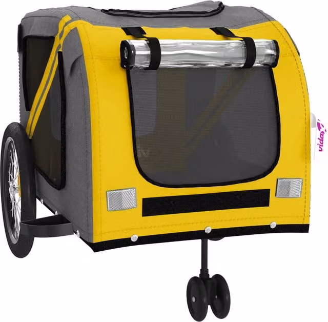 Rimorchio/carrello giallo per animali domestici 02_0044303