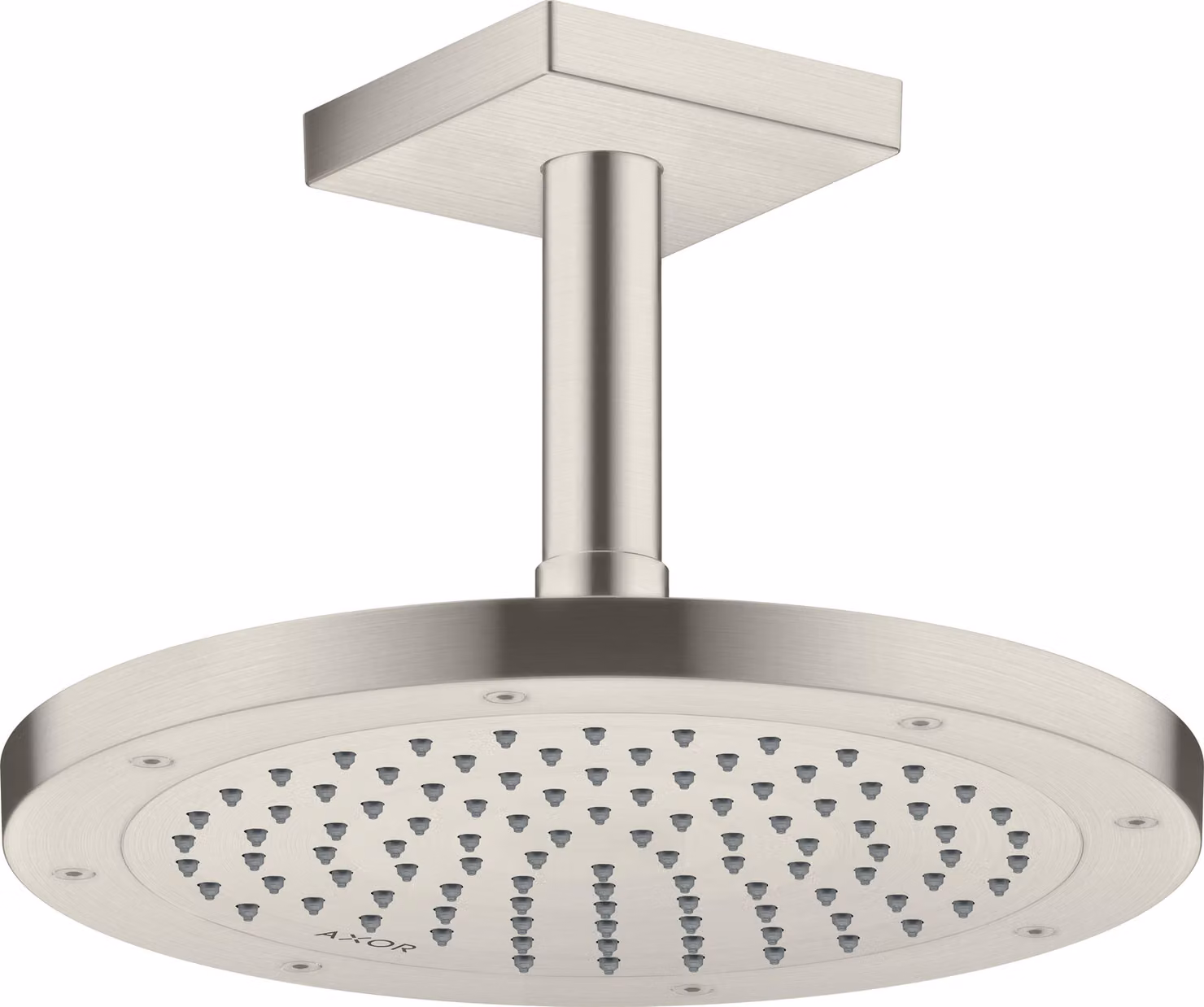 hansgrohe AXOR ShowerSolutions raccord de plafond, carré, 100mm, 26437800, 26437800