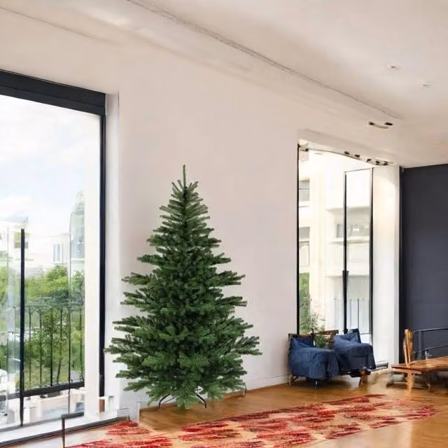 Albero di Natale Frosty DMORA Verde, Altezza: 150 cm