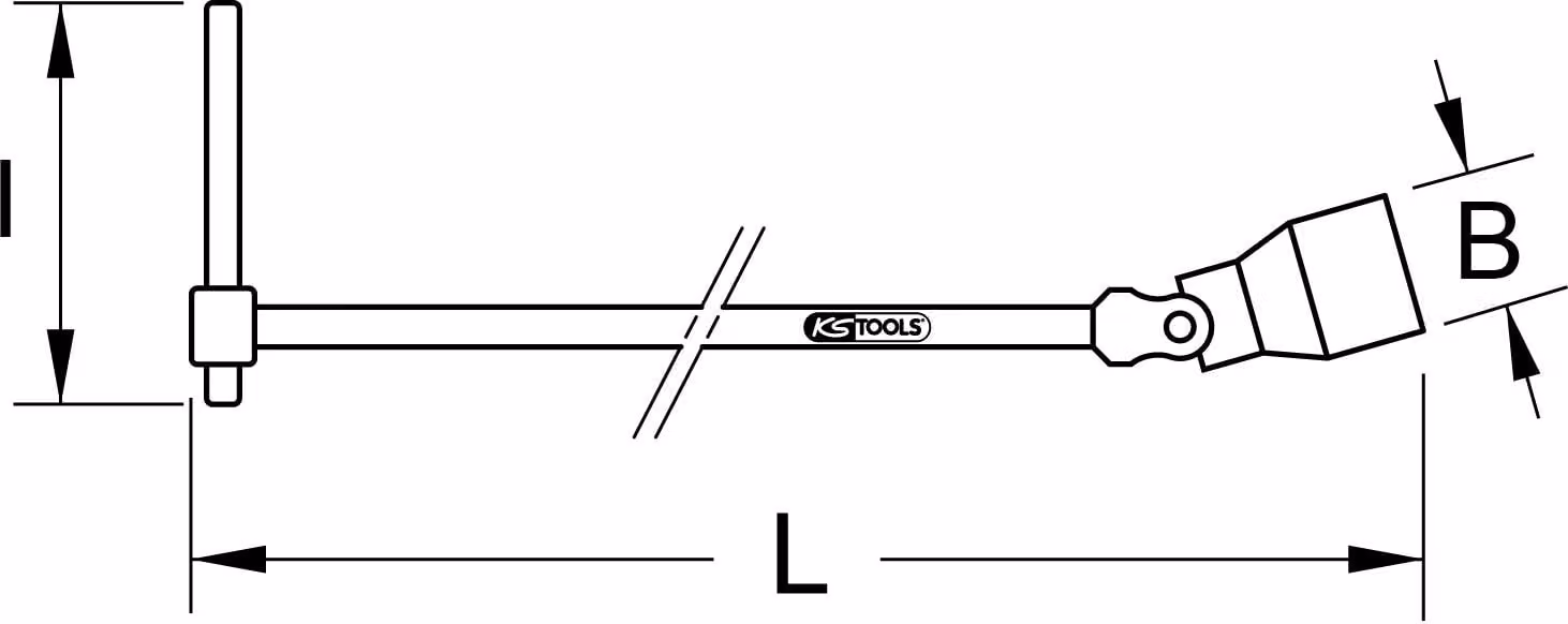 KS TOOLS Chiave a T per giunti XL 18 mm - 517.1118