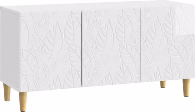 Mobile TV-Credenza per TV 99 x 34,5 x 50 cm Bianco Lucido Legno ingegnerizzato