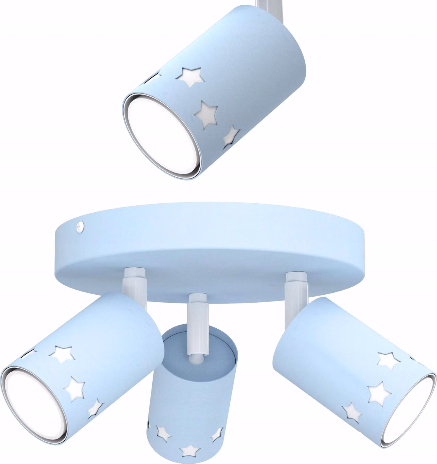 Lampada Da Tetto Per Bambini A Faretto Per Ragazzi Led Blu Con Stelle