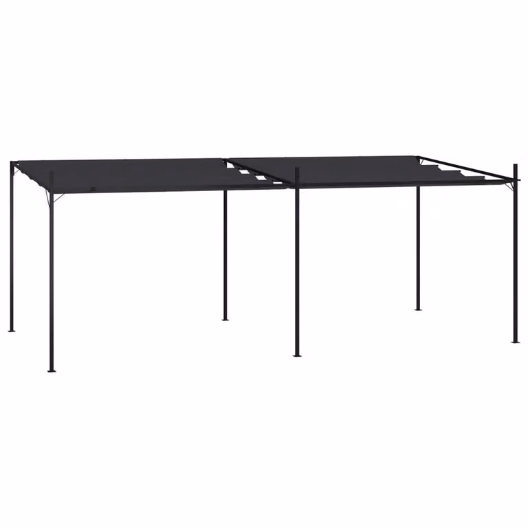 Padiglione The Living Store con tetto estensibile 600x300x233 cm antracite