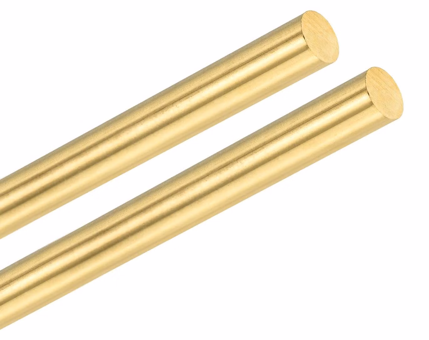 Barre di ottone 5x300 mm, 2 pezzi, qualità H59, per progetti fai-da-te e lavori artigianali