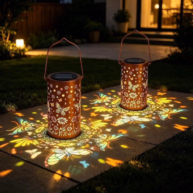 Set di 2 lampade solari, grado di protezione IP65, dimensioni 18,1x12,2 cm, per uso esterno