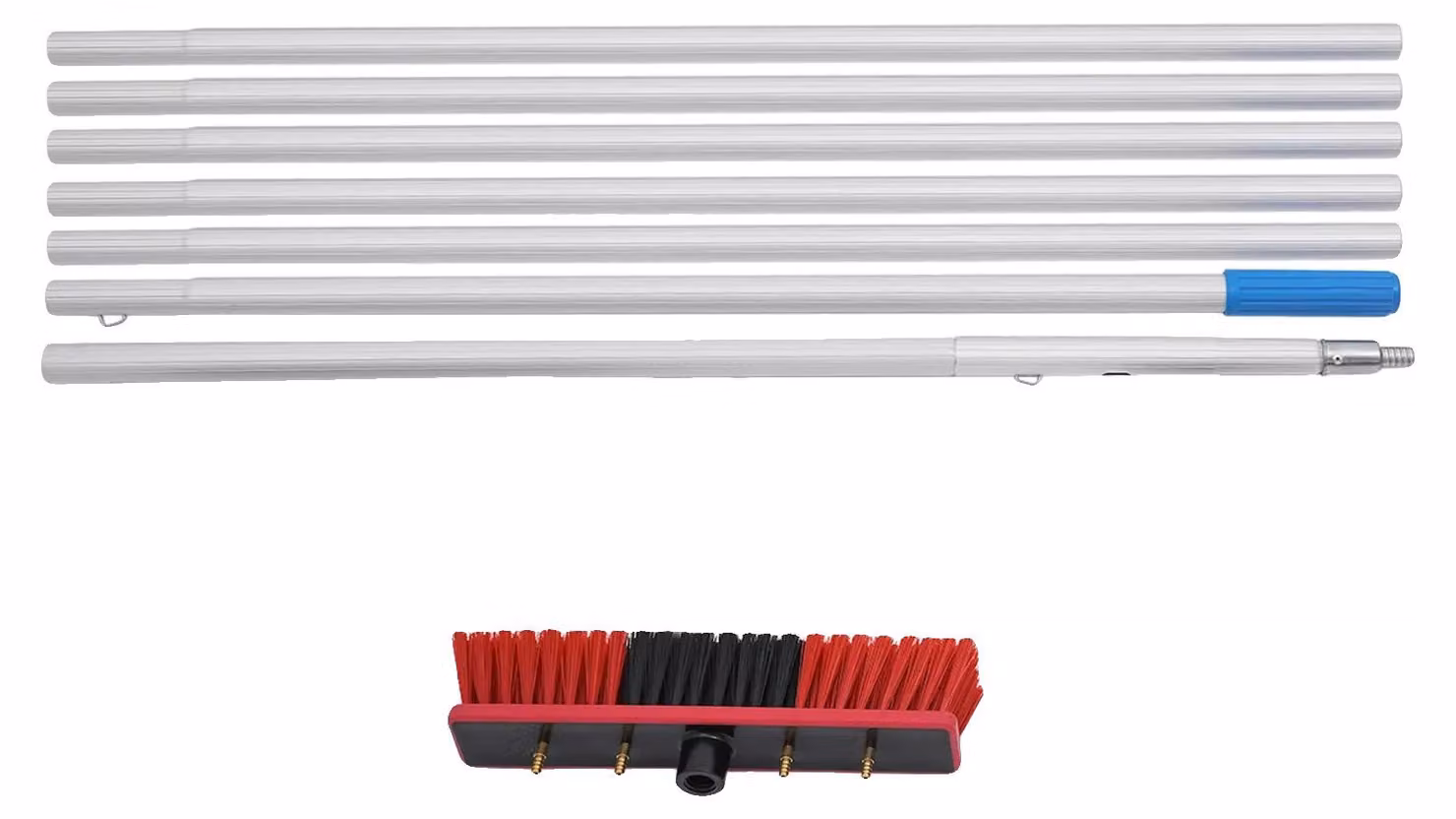 Kit di pulizia, strumento versatile per pannelli solari, materiali resistenti, 7 metri