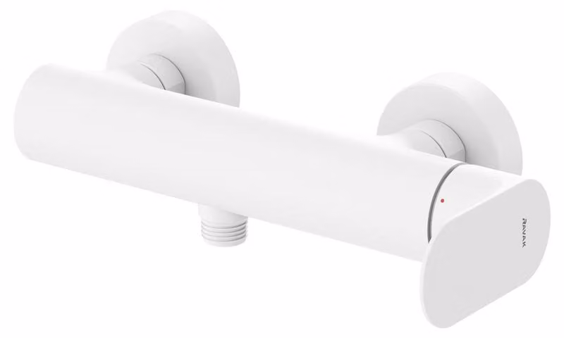 Miscelatore doccia a parete Ravak Eleganta EL 032.10WV senza set doccia, colore velluto bianco.