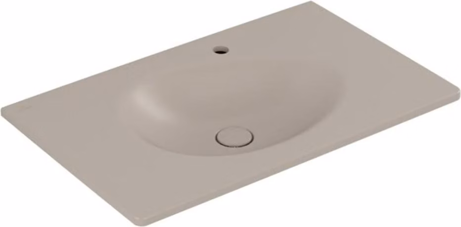 Mobile lavabo V&B Antao 80x50 cm, angolare, 1 vaschetta, senza lavabo, color mandorla C+