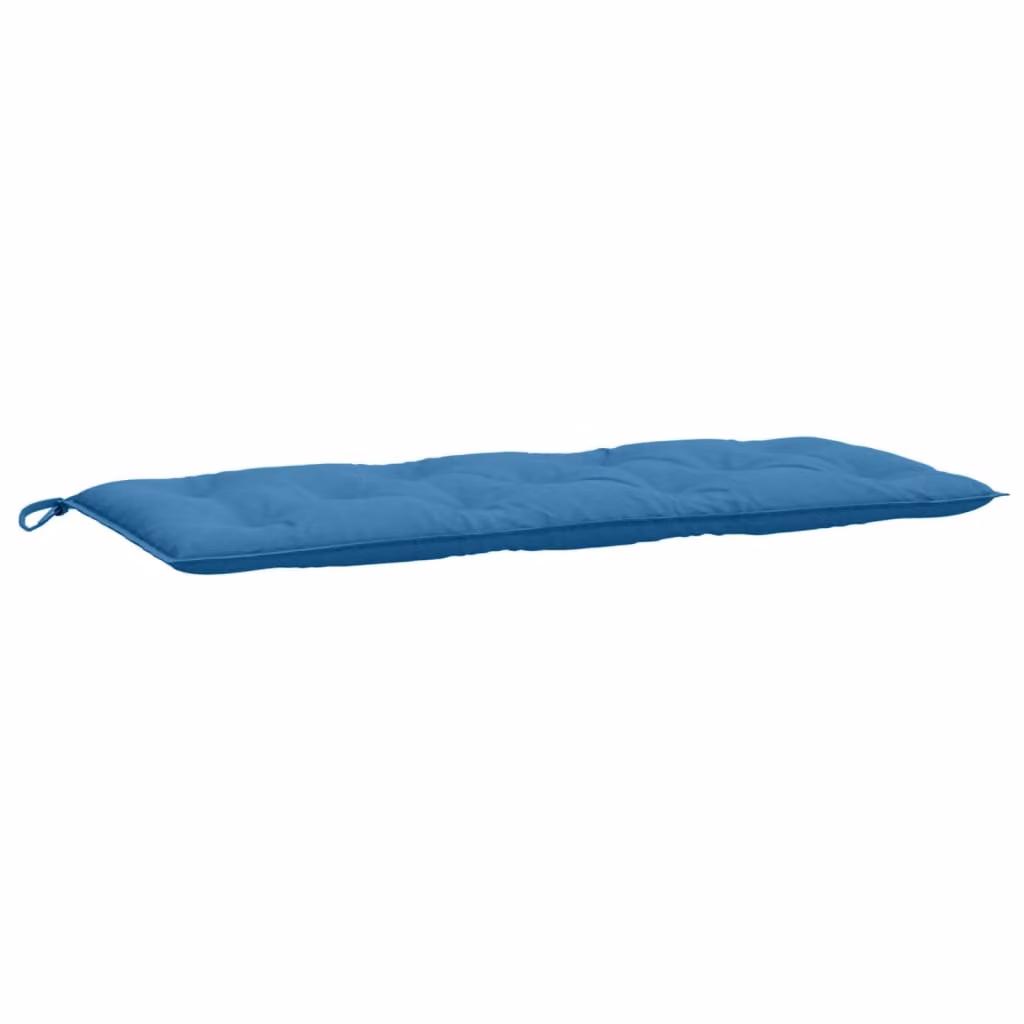 Cuscino per Panca da Giardino Blu Mélange 120x50x7cm in Tessuto