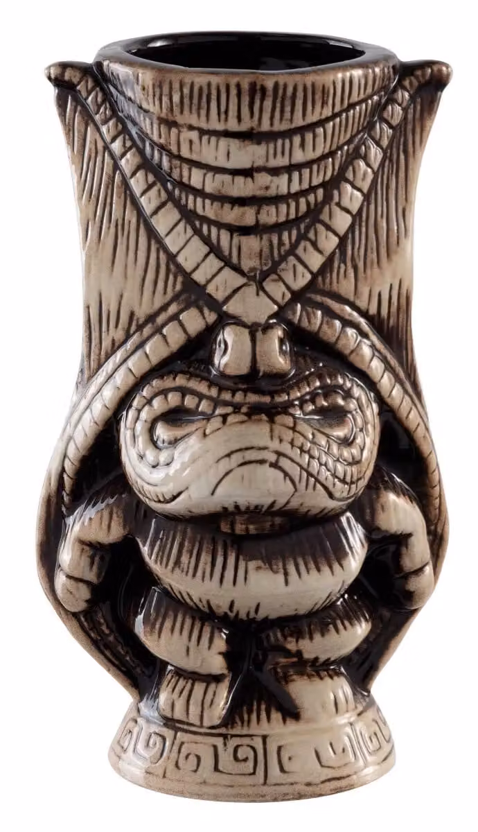 Tiki mug in ceramica decorata Paderno, 44cl