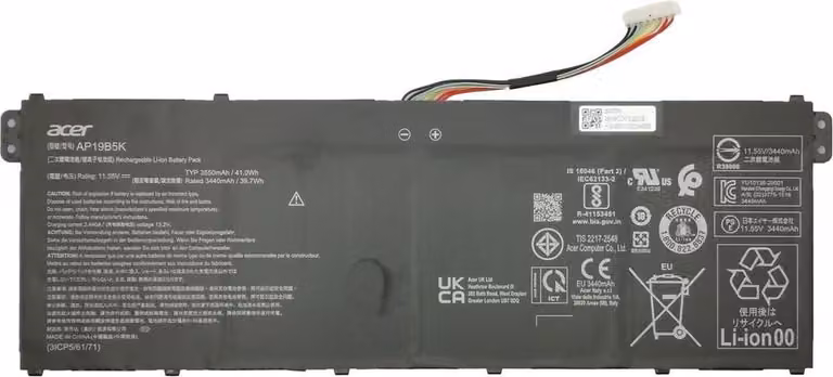 Batteria Acer 3550mAh / 41 Wh / 3 celle / 11,55 V