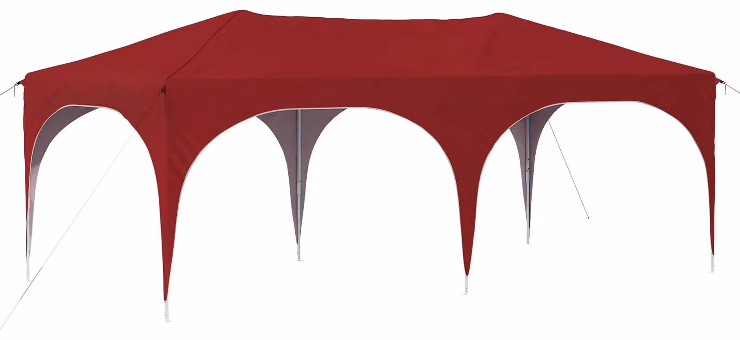 Tenda per feste a pop-up 575 x 288 x 245 cm Borgogna