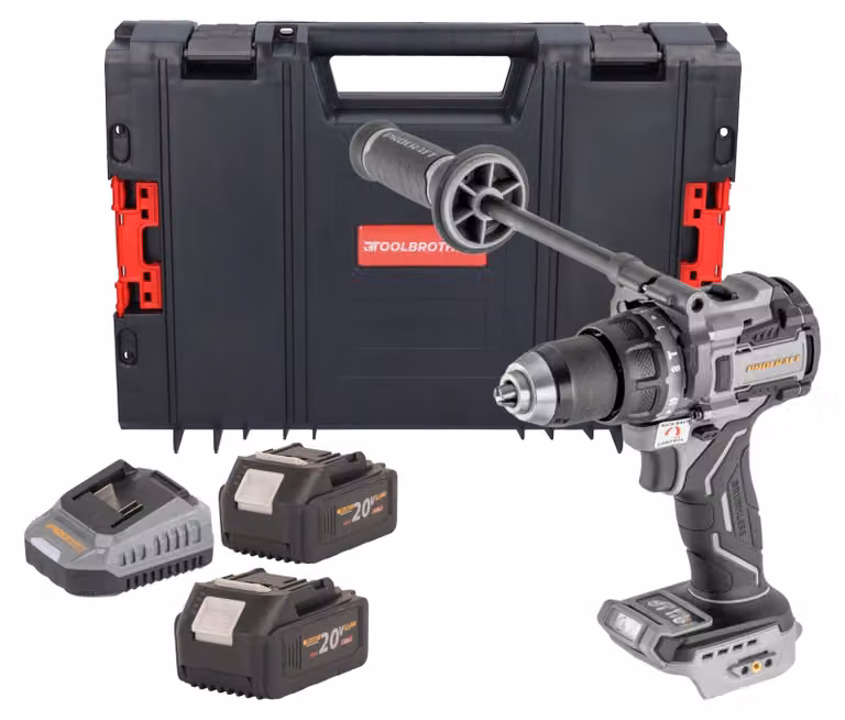 Avvitatore a percussione a batteria ProCraft Industrial CD20C-BB 20 V 120 Nm brushless + 2 batterie da 4,0 Ah + caricabatterie + valigetta RHINO