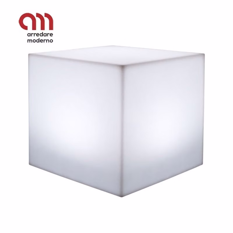 Sgabello vaso Kube luminoso Khilia