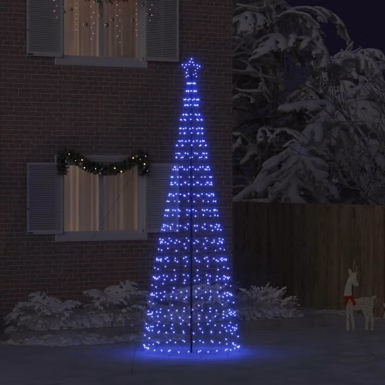 Maison Exclusive - Albero di Natale a LED EKENAS, 400 cm, 800 LED, colore blu, struttura in acciaio, colore blu