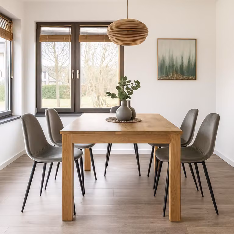 Set di 4 sedie da sala da pranzo in velluto Savannah grigio