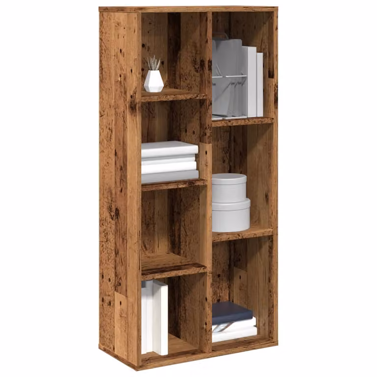 Libreria vidaXL in legno color marrone stile classico, L 50 cm x P 25 cm x H 104 cm