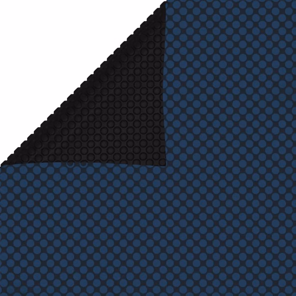 Telone solare per piscina galleggiante PE 450x220 cm nero e blu