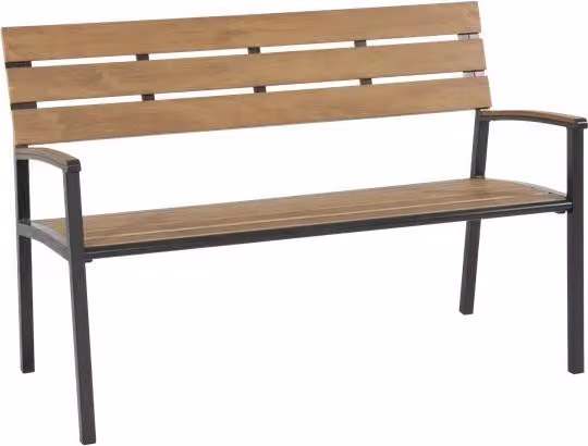 Panchina - 120x56x85,5cm - Struttura in alluminio - Colore antracite