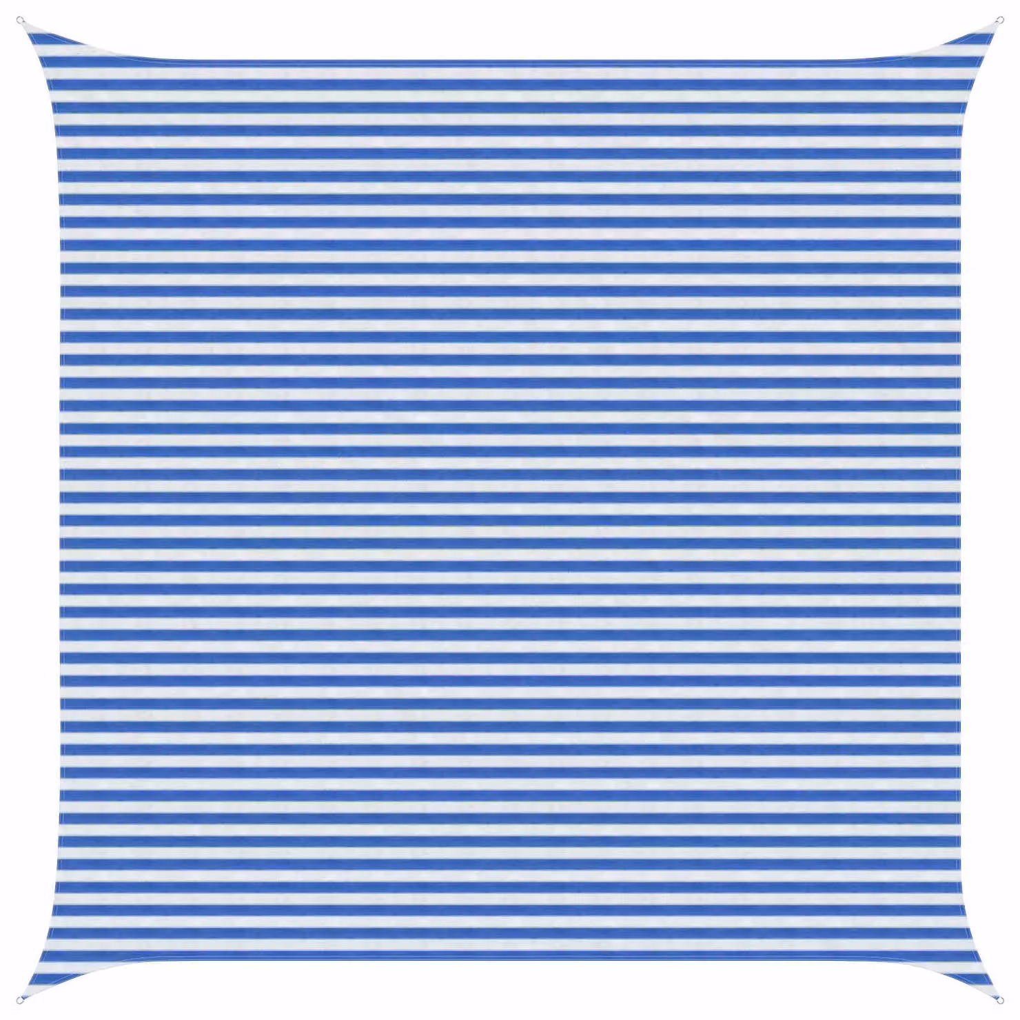 Telo Ombra Quadrato vidaXL in HDPE Blu e Bianco 5 x 5 m