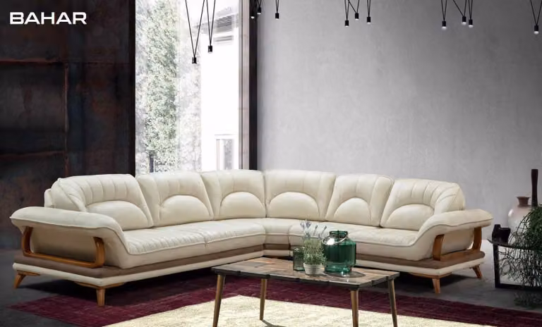 Design Stoff Ecksofa L-Form Sofa Design Polster Textil Klassisch Eckgarnitur