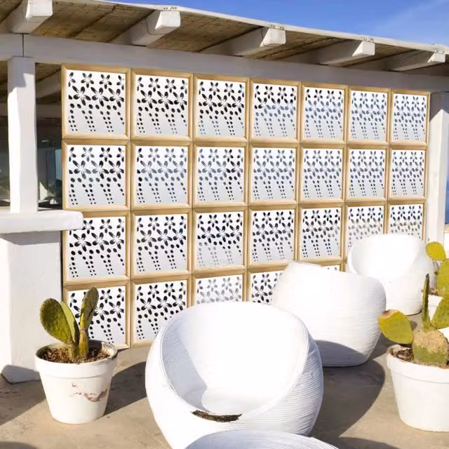 Signorbit SPRING Moduli Decorativi in Legno e PVC, Colore: bianco, L/P/H: 98 x 98 x 64 cm