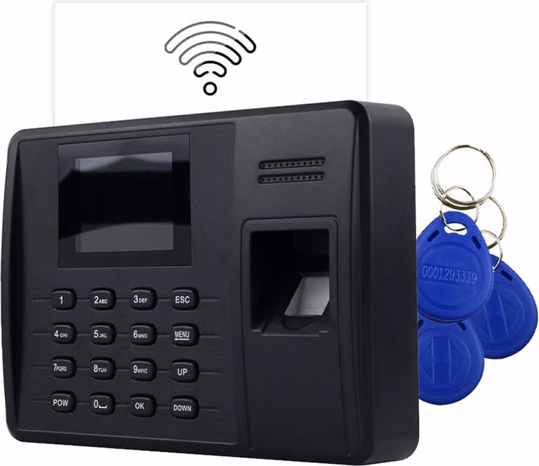 Registrazione temporale WiFi, WEB, P2P TimeLok-200NWEPI + 15 portachiavi HD-RKF07