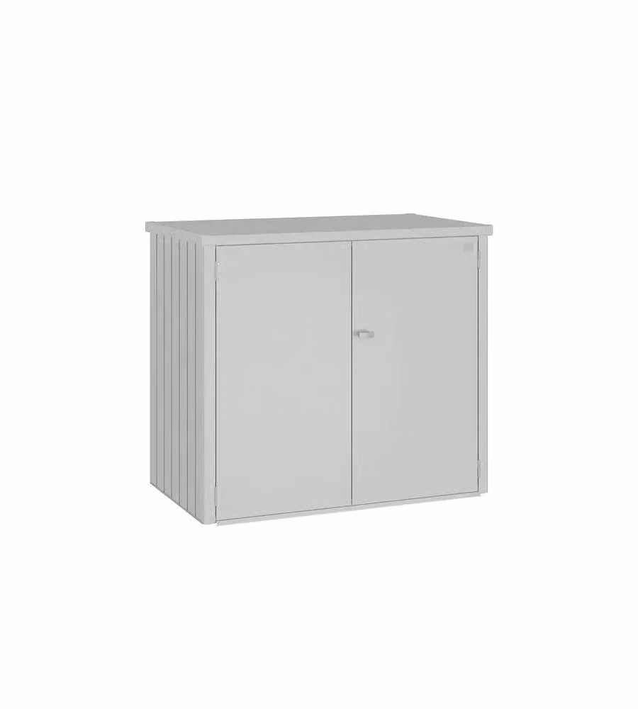 Biohort - Box per bidoni di spazzatura Alex Duo - Argento - 120/240 L