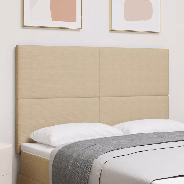 Testiera con LED vidaXL in tessuto corda Grigio Verde, larghezza 160 cm