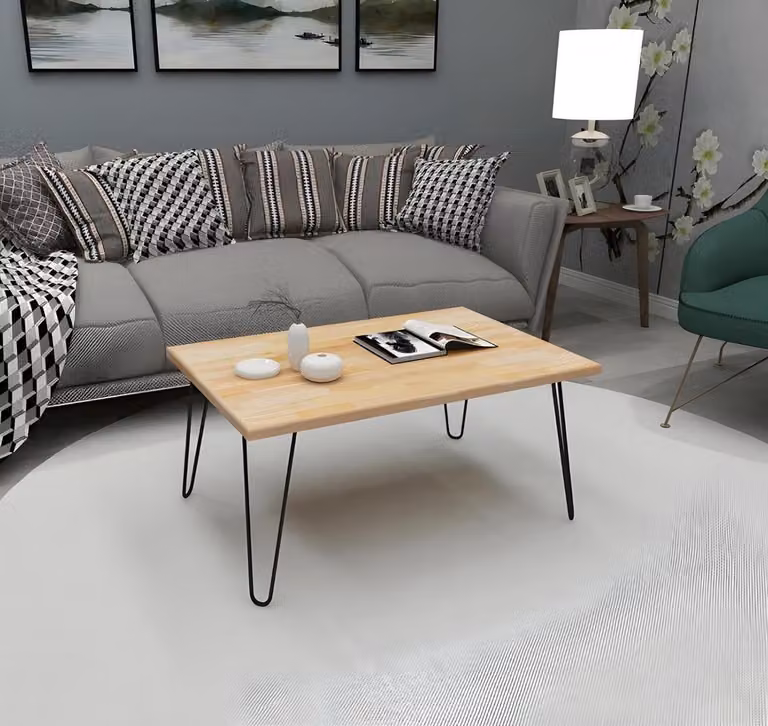 Hellbeiger Couchtisch Designer Sofatisch Moderner Wohnzimmer Kaffeetisch
