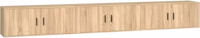 Mobili Porta TV a Parete 3 pz | Armadietto TV | Mobile Porta TV Rovere Sonoma 100x34,5x40 cm