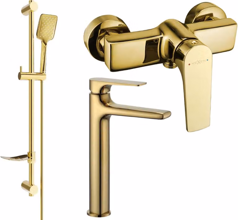 Mexen Lynx DF62 set doccia, oro - 745914DF62-50