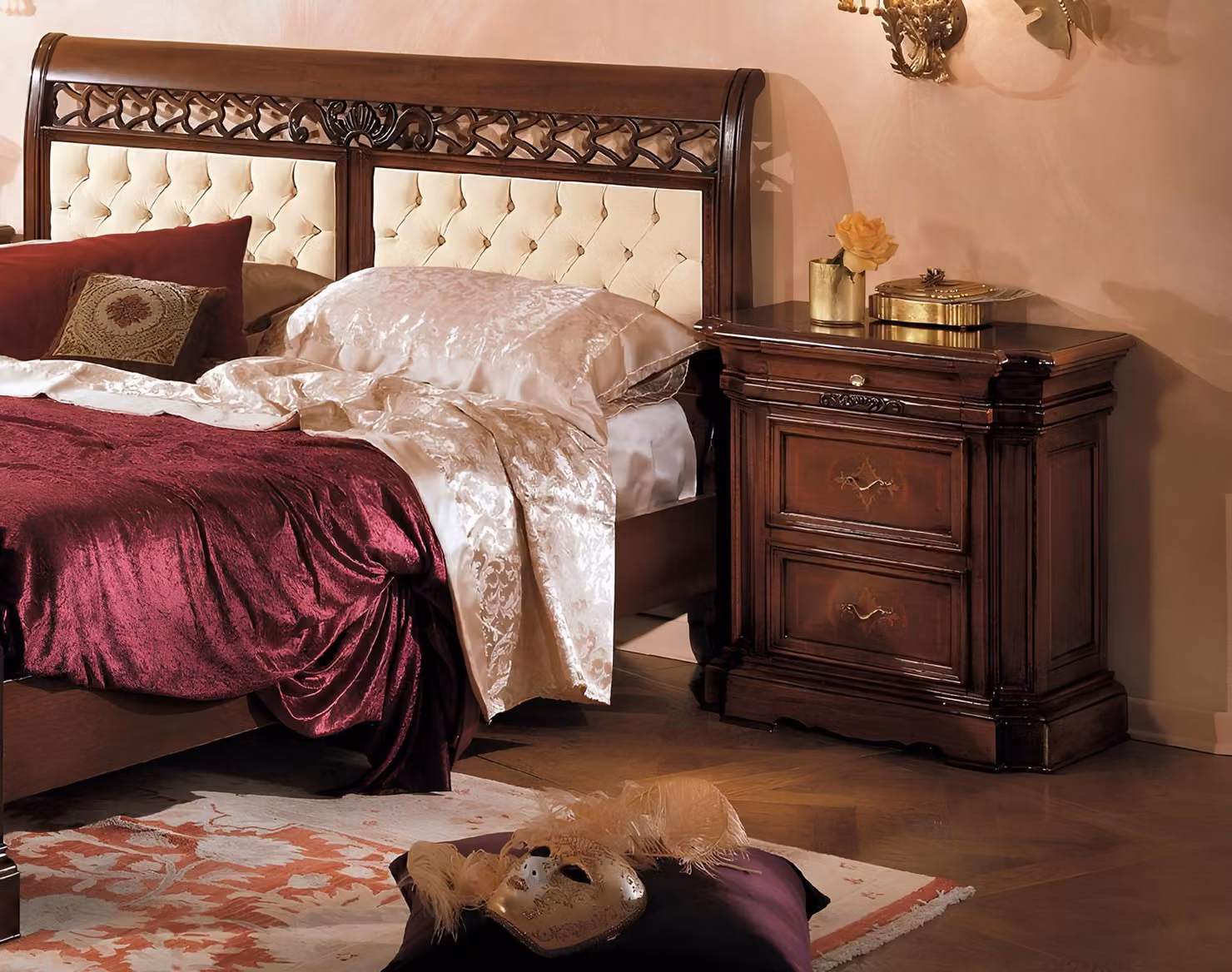 Nachttisch Beistelltisch Tisch Holz Tische Schlafzimmer Möbel Sideboard Braun