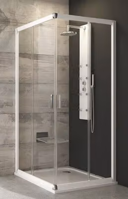Cabina doccia RAVAK Blix BLRV2-90 bianco+trasparente 190 cm 1LV70100Z1