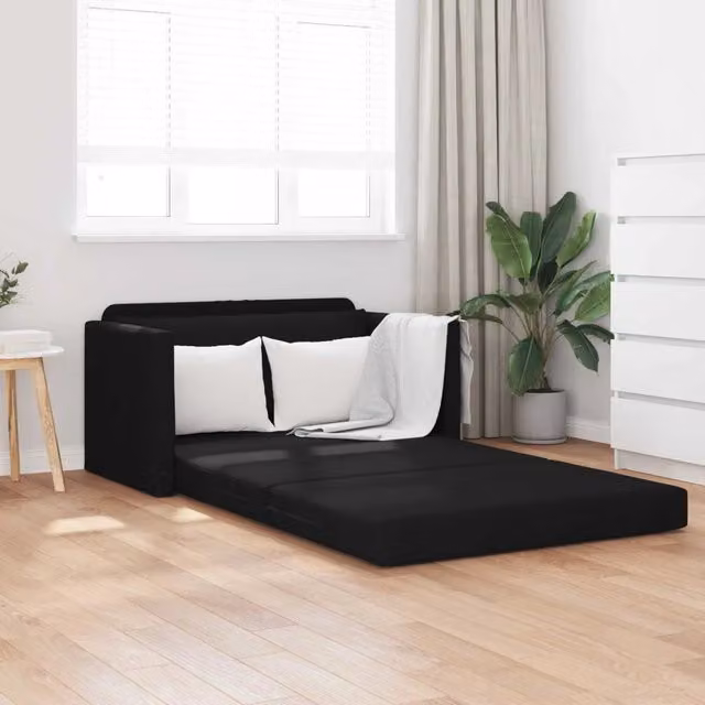 Divano letto Nero 124 x 71 x 78 cm Tessuto 4106693