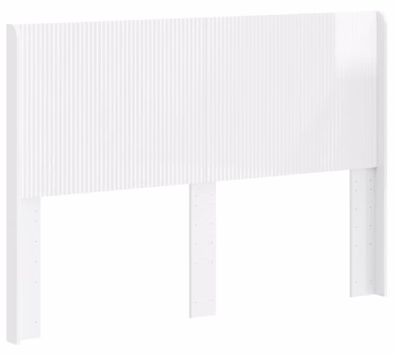 Testiera Letto Bianco Lucido Legno ingegnerizzato