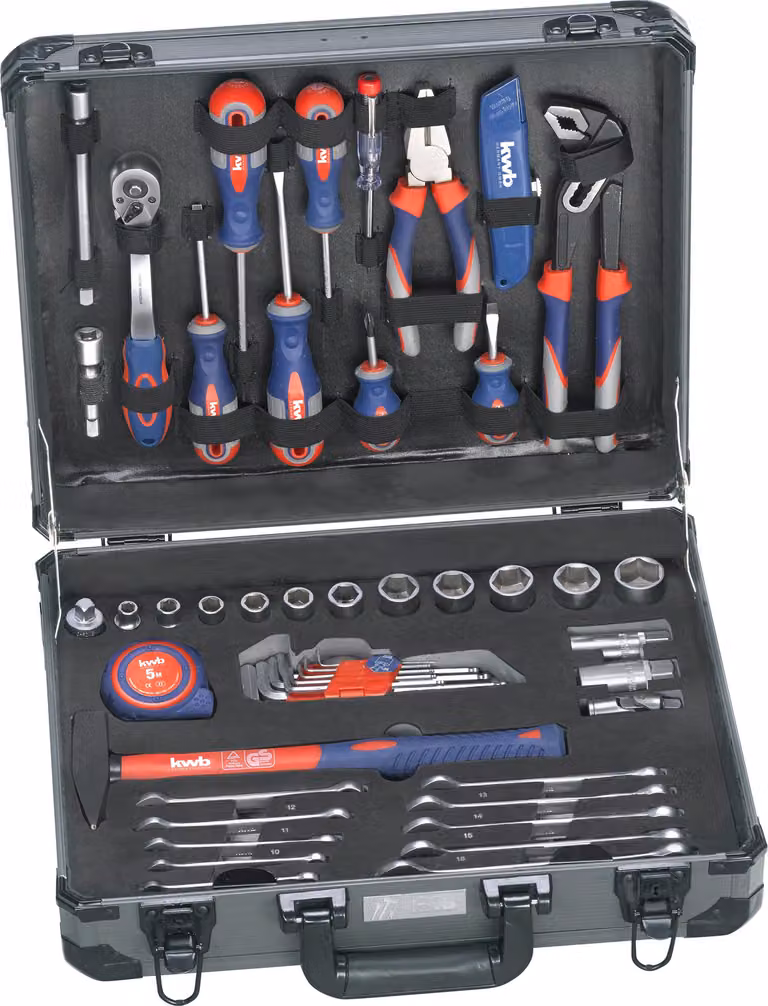 kwb 370740 Tool box (+ tools) 51-piece